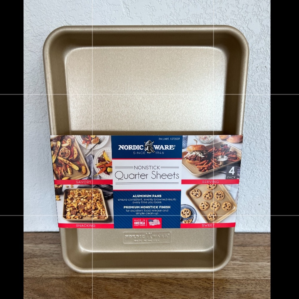 NEW Nordic Ware Quarter Sheet Pans set of 4